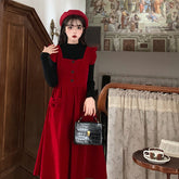 Vestido estilo pichi Merry Redberry Cottagcore