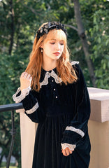 Vestido de princesa gótica oscura Heredera de la Luna