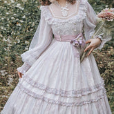 Vestido romántico violeta de hada fantasma Royalcore