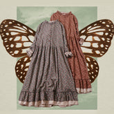 Vestido Inés de algodón floral con estampado cottagecore