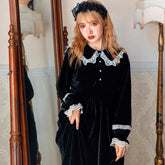 Vestido de princesa gótica oscura Heredera de la Luna