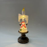 Christmas Lights Inside A Candle