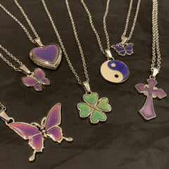 COLLAR DE CADENA QUE CAMBIA DE COLOR CON TEMPERATURA DE LOS 90