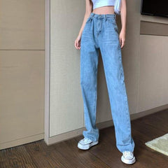 90er Jahre Ästhetik Blau verwaschen Oversize Baggy Jeans