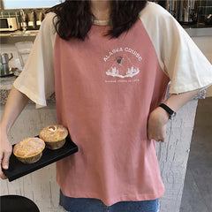 Camiseta extragrande con estampado de crucero por Alaska