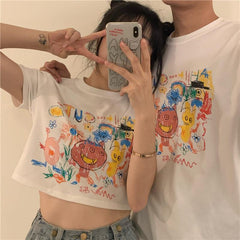 Camiseta con estampado de dibujos animados para niños de Art Hoe