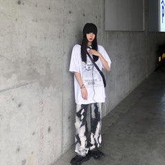 Camiseta extragrande Tumblr con estampado del sol astrológico