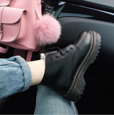 Botas vintage de plataforma de otoño e invierno