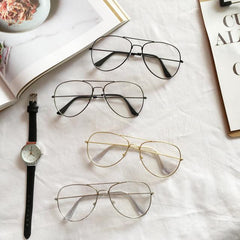 Gafas transparentes de aviador