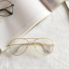 Gafas transparentes de aviador