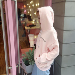 Langarm-Kapuzenpullover mit Vintage-Angels-Dame-Aquarell-Print