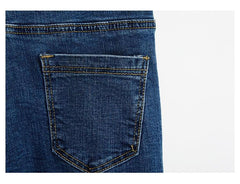 Vaqueros básicos Skynny con corte rasgado en los tobillos