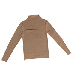 Blusa de manga larga fina y brillante Believe In Yourself