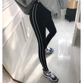 Leggings deportivos ajustados elásticos básicos negros