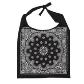 Bolsa de compras de lona estética estilo bandana hip hop negra