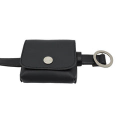 Riñonera pequeña de cuero negra