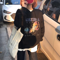 Sudadera con capucha negra Space Rocket Arizona