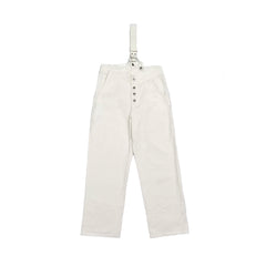 Lässiger One-Shoulder-Denim-Overall mit geradem Schnitt