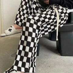 Karierte Skater-Ripphose im Loose Fit