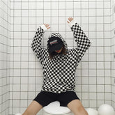 Sudadera unisex de manga larga estilo grunge de Cheker