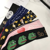 Chiffon-Schal mit süßem Meme-Motiv, leicht, klein