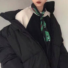 Chiffon-Schal mit süßem Meme-Motiv, leicht, klein