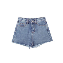 Klassische Jeansshorts mit hoher Taille