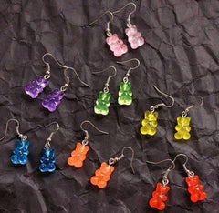 Colorful Jelly Bears Earrings