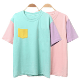 Colorfull Pocket Caramel Soft Tshirt