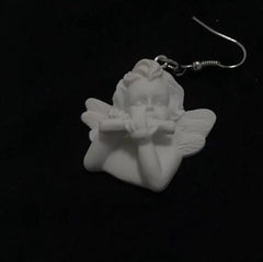 Cupid Metallic Bow Arrow Hook Earrings