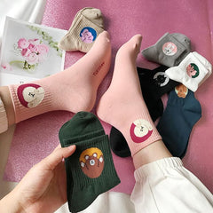 Cute Cartoon Animals Cotton Socks