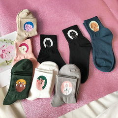 Cute Cartoon Animals Cotton Socks