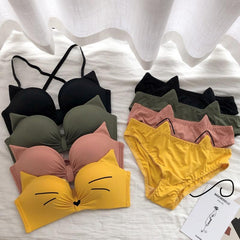 Süßes Push-Up-Set mit Katzenohren