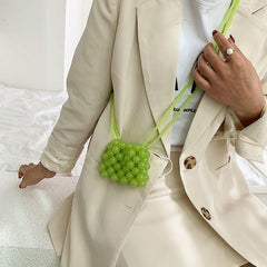 Lindo mini bolso bandolera con cuentas de colores