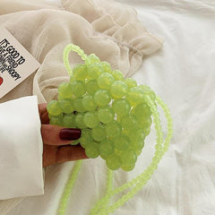 Lindo mini bolso bandolera con cuentas de colores