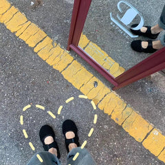 Süße Retro-Sandalen aus Canvas mit Klettverschluss und kleinem Absatz