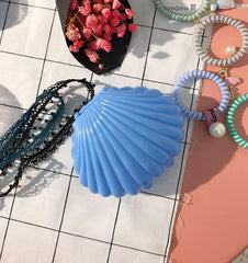 Niedliche transparente Box in Muschelform