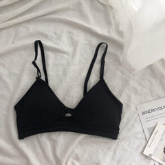 Niedlicher Triangel-BH, dünne Strickunterwäsche