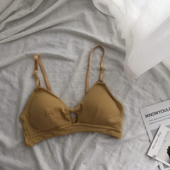 Niedlicher Triangel-BH, dünne Strickunterwäsche