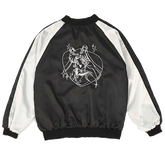 Chaqueta bomber con bordado de luna de Cutie Girl