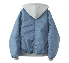 Chaqueta vaquera de gran tamaño con capucha