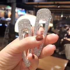 Pasador vintage de diamantes con pasador dorado y plateado