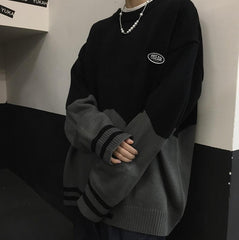 Suéter extragrande de punto con contraste de colores Dream Patch