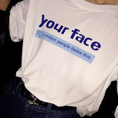 Camiseta de Facebook a 1 millón de personas no les gusta tu cara