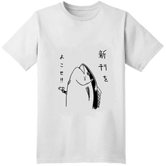 Camiseta holgada de manga corta con estampado de peces