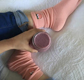 Calcetines de algodón con bordados de frutas