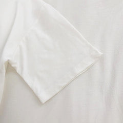 Camiseta holgada blanca y negra con estampado de letras galácticas