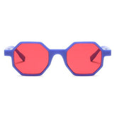 Gafas de sol con montura de plástico octogonal geométrica