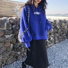 Sudadera con capucha de Jesús de gran tamaño con lazo azul grisáceo