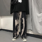 Grunge Tie Dye Pattern Straight Oversized Pants